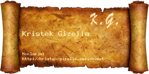 Kristek Gizella névjegykártya